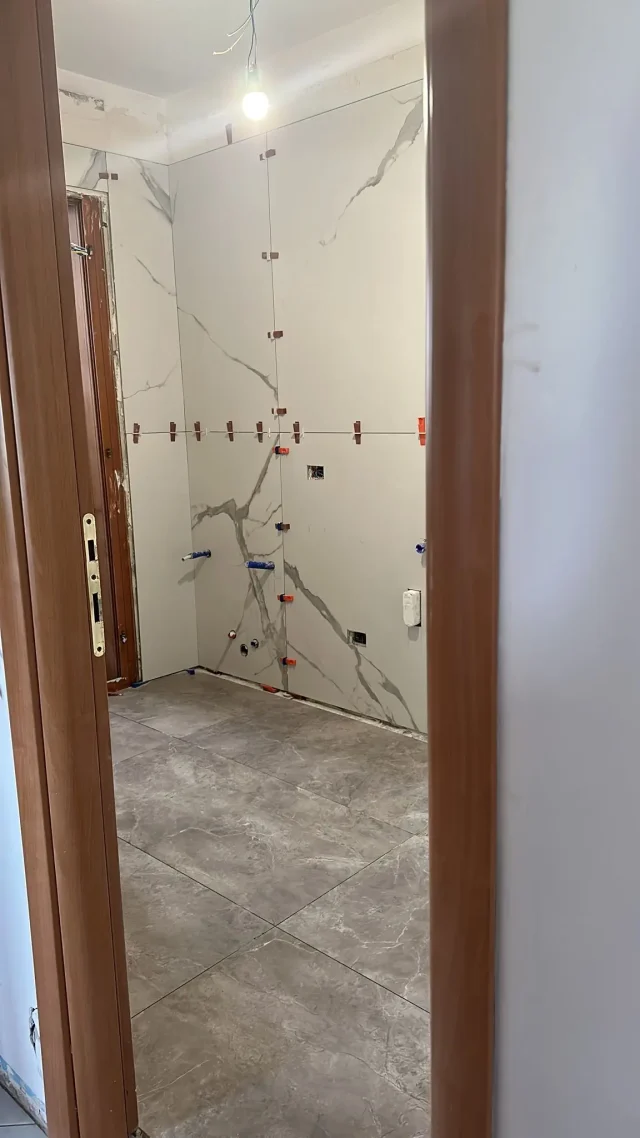 Esempio di posatura grandi lastre
